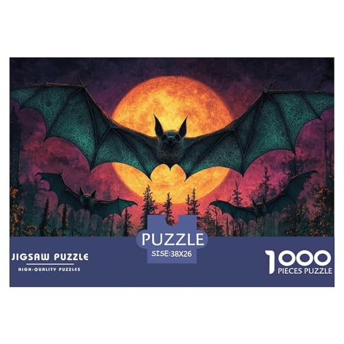 1000 Teile Fledermaus Geschicklichkeitsspiel Puzzles Für Erwachsen Herausforderung Spielzeug Premium Quality Geschenke Für Erwachsene Und Kinder Ab 14 Jahren 38x26cm/1000pcs 1000 Teile Fledermaus Geschicklichkeitsspiel Puzzles Für Erwachsen Herausforderung Spielzeug Premium Quality Geschenke Für Erwachsene Und Kinder Ab 14 Jahren 38x26cm/1000pcs von UJSDVNNJJ