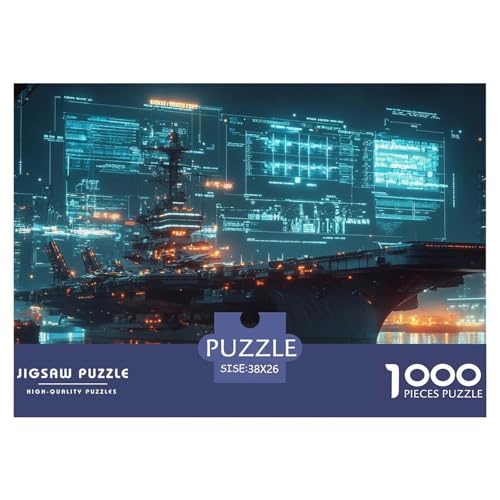 1000-Teile Flugzeugträger Pädagogisches Spiel Puzzles Für Erwachsen Herausforderung Spielzeug Premium Quality Stress Abbauen Für Erwachsene Und Kinder Ab 14 Jahren 38x26cm/1000pcs 1000-Teile Flugzeugträger Pädagogisches Spiel Puzzles Für Erwachsen Herausforderung Spielzeug Premium Quality Stress Abbauen Für Erwachsene Und Kinder Ab 14 Jahren 38x26cm/1000pcs von UJSDVNNJJ
