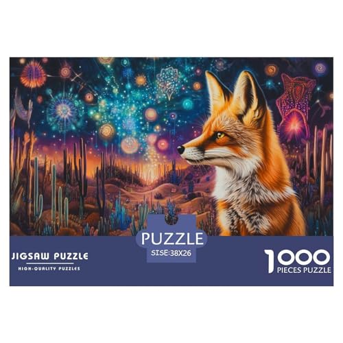 1000 Teile Fox Geschicklichkeitsspiel Puzzles Für Erwachsen Herausforderung Spielzeug Premium Quality Geschenke Für Die Ganze Familie 38x26cm/1000pcs von UJSDVNNJJ