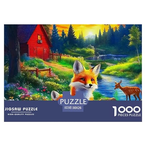 1000 Teile Fox Geschicklichkeitsspiel Puzzles Für Erwachsen Lernspiel Premium Quality Geschenke Für Die Ganze Familie 38x26cm/1000pcs 1000 Teile Fox Geschicklichkeitsspiel Puzzles Für Erwachsen Lernspiel Premium Quality Geschenke Für Die Ganze Familie 38x26cm/1000pcs von UJSDVNNJJ