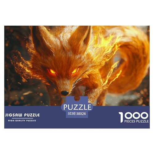 1000-Teile Fox Geschicklichkeitsspiel Puzzles Für Erwachsen Lernspiel Premium Quality Geschenke Für Erwachsene Und Kinder Ab 14 Jahren 38x26cm/1000pcs 1000-Teile Fox Geschicklichkeitsspiel Puzzles Für Erwachsen Lernspiel Premium Quality Geschenke Für Erwachsene Und Kinder Ab 14 Jahren 38x26cm/1000pcs von UJSDVNNJJ