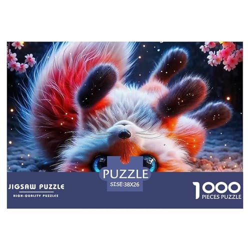 1000-Teile Fox Geschicklichkeitsspiel Puzzles Für Erwachsen Lernspiel Premium Quality Geschenke Für Erwachsene Und Kinder Ab 14 Jahren 38x26cm/1000pcs von UJSDVNNJJ