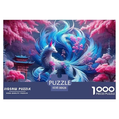 1000-Teile Fox Geschicklichkeitsspiel Puzzles Für Erwachsen Lernspiel Premium Quality Geschenke Für Erwachsene Und Kinder Ab 14 Jahren 38x26cm/1000pcs von UJSDVNNJJ
