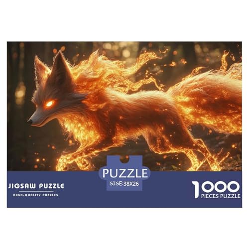 1000-Teile Fox Geschicklichkeitsspiel Puzzles Für Erwachsen Lernspiel Premium Quality Stress Abbauen Für Erwachsene Und Kinder Ab 14 Jahren 38x26cm/1000pcs von UJSDVNNJJ