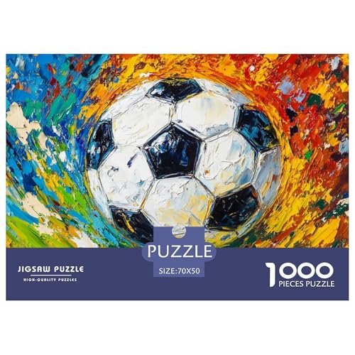 1000-Teile Fußball Pädagogisches Spiel Puzzles Für Erwachsen Lernspiel Premium Quality Geschenke Für Die Ganze Familie 70x50cm/1000pcs von UJSDVNNJJ