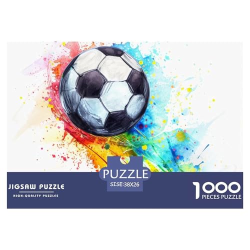 1000 Teile Fußball Pädagogisches Spiel Puzzles Für Erwachsen Lernspiel Premium Quality Stress Abbauen Für Erwachsene Und Kinder Ab 14 Jahren 38x26cm/1000pcs von UJSDVNNJJ