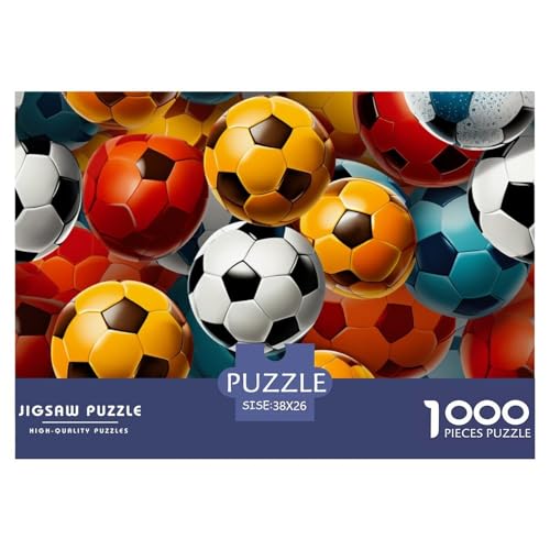 1000-Teile Fußball Pädagogisches Spiel Puzzles Für Erwachsen Lernspiel Premium Quality Stress Abbauen Für Erwachsene Und Kinder Ab 14 Jahren 38x26cm/1000pcs von UJSDVNNJJ