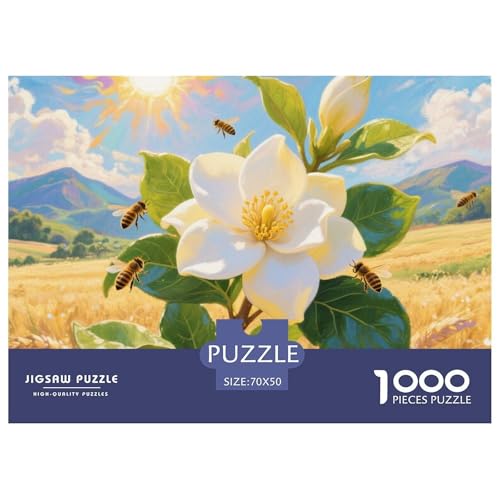 1000-Teile Gardenien Geschicklichkeitsspiel Puzzles Für Erwachsen Lernspiel Premium Quality Geschenke Für Die Ganze Familie 70x50cm/1000pcs 1000-Teile Gardenien Geschicklichkeitsspiel Puzzles Für Erwachsen Lernspiel Premium Quality Geschenke Für Die Ganze Familie 70x50cm/1000pcs von UJSDVNNJJ