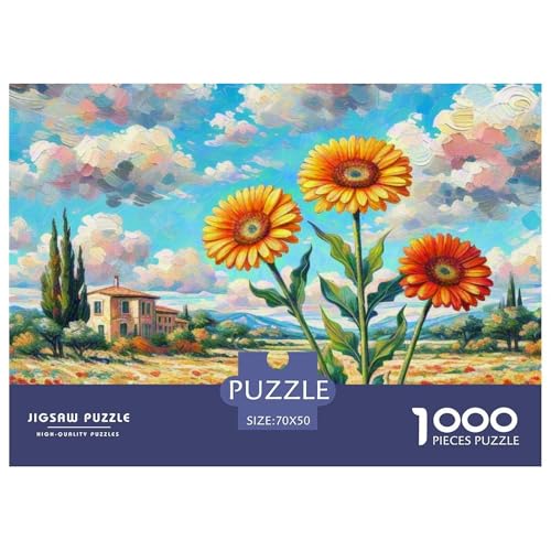 1000-Teile Gerbera Geschicklichkeitsspiel Puzzles Für Erwachsen Herausforderung Spielzeug Premium Quality Stress Abbauen Für Die Ganze Familie 70x50cm/1000pcs 1000-Teile Gerbera Geschicklichkeitsspiel Puzzles Für Erwachsen Herausforderung Spielzeug Premium Quality Stress Abbauen Für Die Ganze Familie 70x50cm/1000pcs von UJSDVNNJJ
