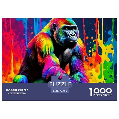 1000-Teile Gorilla Geschicklichkeitsspiel Puzzles Für Erwachsen Lernspiel Premium Quality Geschenke Für Die Ganze Familie 70x50cm/1000pcs 1000-Teile Gorilla Geschicklichkeitsspiel Puzzles Für Erwachsen Lernspiel Premium Quality Geschenke Für Die Ganze Familie 70x50cm/1000pcs von UJSDVNNJJ