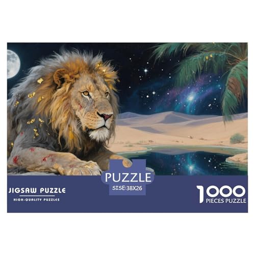 1000 Teile Große Wildtiere Pädagogisches Spiel Löwen Puzzles Für Erwachsen Lernspiel Premium Quality Stress Abbauen Für Die Ganze Familie 38x26cm/1000pcs 1000 Teile Große Wildtiere Pädagogisches Spiel Löwen Puzzles Für Erwachsen Lernspiel Premium Quality Stress Abbauen Für Die Ganze Familie 38x26cm/1000pcs von UJSDVNNJJ