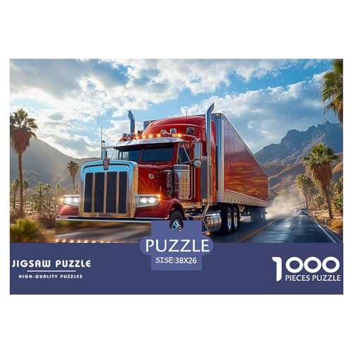 1000-Teile Großer LKW Geschicklichkeitsspiel Puzzles Für Erwachsen Lernspiel Premium Quality Stress Abbauen Für Die Ganze Familie 38x26cm/1000pcs von UJSDVNNJJ