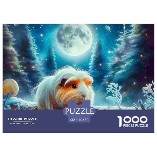 1000-Teile Guineeschwein Geschicklichkeitsspiel Puzzles Für Erwachsen Herausforderung Spielzeug Premium Quality Geschenke Für Die Ganze Familie 70x50cm/1000pcs von UJSDVNNJJ