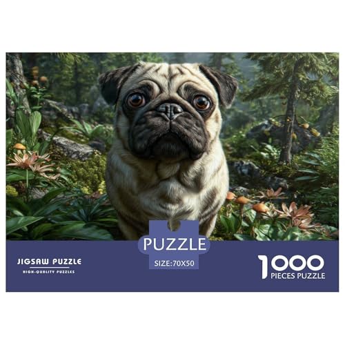 1000 Teile Haustierhund Geschicklichkeitsspiel Puzzles Für Erwachsen Herausforderung Spielzeug Premium Quality Geschenke Für Die Ganze Familie 70x50cm/1000pcs von UJSDVNNJJ