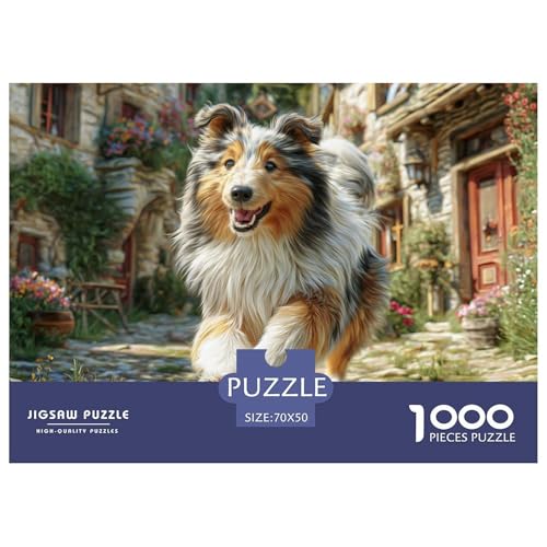 1000-Teile Haustierhund Geschicklichkeitsspiel Puzzles Für Erwachsen Herausforderung Spielzeug Premium Quality Geschenke Für Die Ganze Familie 70x50cm/1000pcs von UJSDVNNJJ