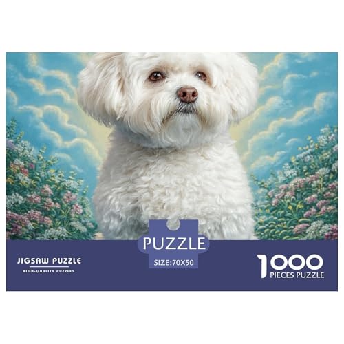 1000-Teile Haustierhund Geschicklichkeitsspiel Puzzles Für Erwachsen Herausforderung Spielzeug Premium Quality Geschenke Für Die Ganze Familie 70x50cm/1000pcs von UJSDVNNJJ