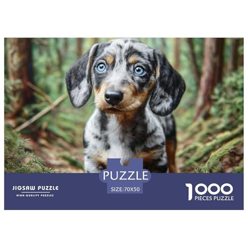 1000 Teile Haustierhund Geschicklichkeitsspiel Puzzles Für Erwachsen Herausforderung Spielzeug Premium Quality Geschenke Für Erwachsene Und Kinder Ab 14 Jahren 70x50cm/1000pcs von UJSDVNNJJ