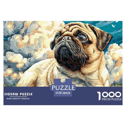 1000 Teile Haustierhund Geschicklichkeitsspiel Puzzles Für Erwachsen Lernspiel Premium Quality Geschenke Für Erwachsene Und Kinder Ab 14 Jahren 38x26cm/1000pcs von UJSDVNNJJ
