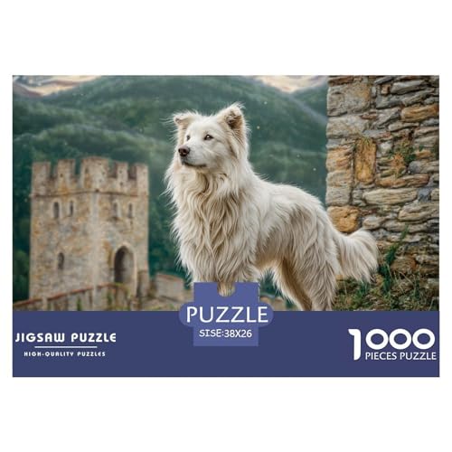 1000 Teile Haustierhund Geschicklichkeitsspiel Puzzles Für Erwachsen Lernspiel Premium Quality Geschenke Für Erwachsene Und Kinder Ab 14 Jahren 38x26cm/1000pcs von UJSDVNNJJ