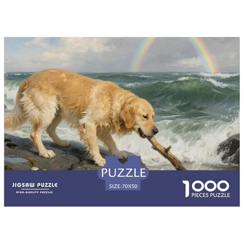 1000 Teile Haustierhund Geschicklichkeitsspiel Rinder Puzzles Für Erwachsen Lernspiel Premium Quality Geschenke Für Die Ganze Familie 70x50cm/1000pcs von UJSDVNNJJ