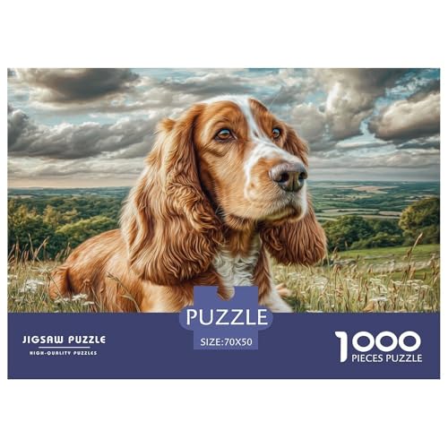 1000 Teile Haustierhund Pädagogisches Spiel Puzzles Für Erwachsen Herausforderung Spielzeug Premium Quality Stress Abbauen Für Erwachsene Und Kinder Ab 14 Jahren 70x50cm/1000pcs von UJSDVNNJJ