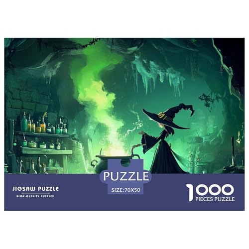 1000-Teile Hexe Geschicklichkeitsspiel Puzzles Für Erwachsen Lernspiel Premium Quality Geschenke Für Die Ganze Familie 70x50cm/1000pcs 1000-Teile Hexe Geschicklichkeitsspiel Puzzles Für Erwachsen Lernspiel Premium Quality Geschenke Für Die Ganze Familie 70x50cm/1000pcs von UJSDVNNJJ
