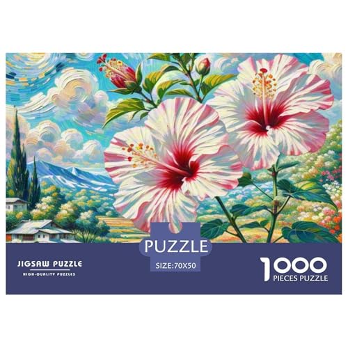 1000-Teile Hibiscus Geschicklichkeitsspiel Puzzles Für Erwachsen Lernspiel Premium Quality Geschenke Für Die Ganze Familie 70x50cm/1000pcs 1000-Teile Hibiscus Geschicklichkeitsspiel Puzzles Für Erwachsen Lernspiel Premium Quality Geschenke Für Die Ganze Familie 70x50cm/1000pcs von UJSDVNNJJ