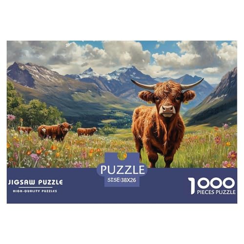 1000 Teile Highland Rinder Geschicklichkeitsspiel Puzzles Für Erwachsen Herausforderung Spielzeug Premium Quality Geschenke Für Die Ganze Familie 38x26cm/1000pcs 1000 Teile Highland Rinder Geschicklichkeitsspiel Puzzles Für Erwachsen Herausforderung Spielzeug Premium Quality Geschenke Für Die Ganze Familie 38x26cm/1000pcs von UJSDVNNJJ
