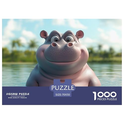 1000-Teile Hippo Geschicklichkeitsspiel Puzzles Für Erwachsen Lernspiel Premium Quality Geschenke Für Erwachsene Und Kinder Ab 14 Jahren 70x50cm/1000pcs 1000-Teile Hippo Geschicklichkeitsspiel Puzzles Für Erwachsen Lernspiel Premium Quality Geschenke Für Erwachsene Und Kinder Ab 14 Jahren 70x50cm/1000pcs von UJSDVNNJJ