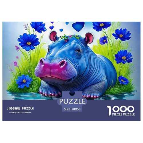 1000-Teile Hippopotamus Pädagogisches Spiel Puzzles Für Erwachsen Herausforderung Spielzeug Premium Quality Geschenke Für Die Ganze Familie 70x50cm/1000pcs 1000-Teile Hippopotamus Pädagogisches Spiel Puzzles Für Erwachsen Herausforderung Spielzeug Premium Quality Geschenke Für Die Ganze Familie 70x50cm/1000pcs von UJSDVNNJJ