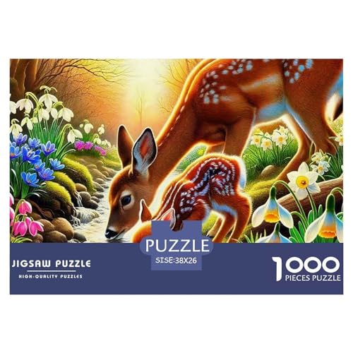1000-Teile Hirsch Geschicklichkeitsspiel Puzzles Für Erwachsen Herausforderung Spielzeug Premium Quality Geschenke Für Die Ganze Familie 38x26cm/1000pcs 1000-Teile Hirsch Geschicklichkeitsspiel Puzzles Für Erwachsen Herausforderung Spielzeug Premium Quality Geschenke Für Die Ganze Familie 38x26cm/1000pcs von UJSDVNNJJ