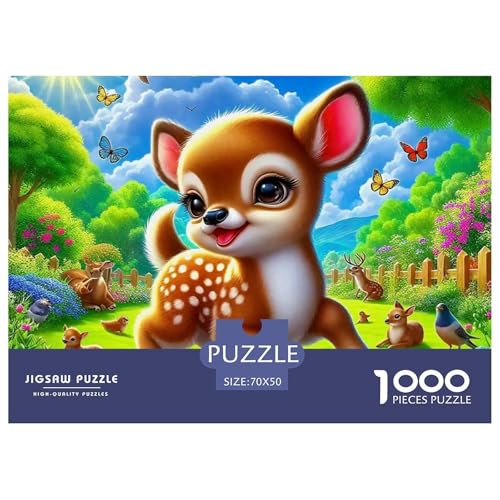 1000 Teile Hirsch Geschicklichkeitsspiel Puzzles Für Erwachsen Herausforderung Spielzeug Premium Quality Geschenke Für Die Ganze Familie 70x50cm/1000pcs 1000 Teile Hirsch Geschicklichkeitsspiel Puzzles Für Erwachsen Herausforderung Spielzeug Premium Quality Geschenke Für Die Ganze Familie 70x50cm/1000pcs von UJSDVNNJJ