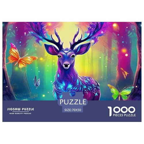 1000 Teile Hirsch Geschicklichkeitsspiel Puzzles Für Erwachsen Lernspiel Premium Quality Geschenke Für Die Ganze Familie 70x50cm/1000pcs 1000 Teile Hirsch Geschicklichkeitsspiel Puzzles Für Erwachsen Lernspiel Premium Quality Geschenke Für Die Ganze Familie 70x50cm/1000pcs von UJSDVNNJJ