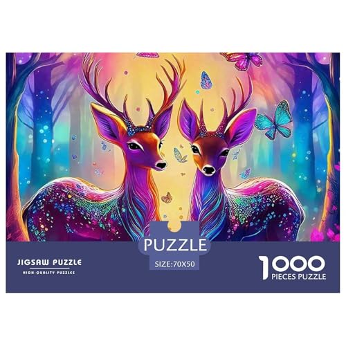 1000 Teile Hirsch Geschicklichkeitsspiel Puzzles Für Erwachsen Lernspiel Premium Quality Geschenke Für Erwachsene Und Kinder Ab 14 Jahren 70x50cm/1000pcs 1000 Teile Hirsch Geschicklichkeitsspiel Puzzles Für Erwachsen Lernspiel Premium Quality Geschenke Für Erwachsene Und Kinder Ab 14 Jahren 70x50cm/1000pcs von UJSDVNNJJ