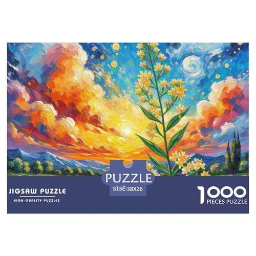1000 Teile Honeysuckle Blume Pädagogisches Spiel Puzzles Für Erwachsen Herausforderung Spielzeug Premium Quality Stress Abbauen Für Erwachsene Und Kinder Ab 14 Jahren 38x26cm/1000pcs von UJSDVNNJJ