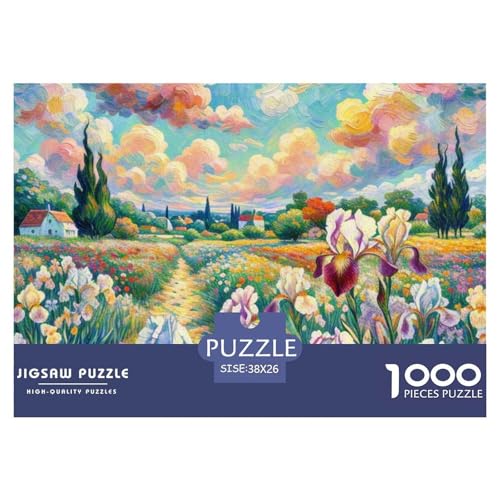 1000-Teile Iris Geschicklichkeitsspiel Puzzles Für Erwachsen Lernspiel Premium Quality Stress Abbauen Für Erwachsene Und Kinder Ab 14 Jahren 38x26cm/1000pcs von UJSDVNNJJ