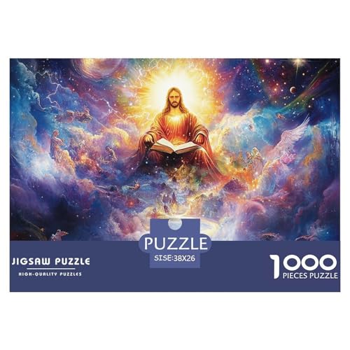 1000-Teile Jesus Geschicklichkeitsspiel Puzzles Für Erwachsen Lernspiel Premium Quality Geschenke Für Erwachsene Und Kinder Ab 14 Jahren 38x26cm/1000pcs 1000-Teile Jesus Geschicklichkeitsspiel Puzzles Für Erwachsen Lernspiel Premium Quality Geschenke Für Erwachsene Und Kinder Ab 14 Jahren 38x26cm/1000pcs von UJSDVNNJJ