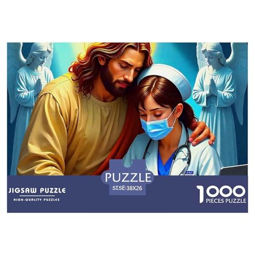 1000-Teile Jesus - Religion Geschicklichkeitsspiel Puzzles Für Erwachsen Lernspiel Premium Quality Geschenke Für Erwachsene Und Kinder Ab 14 Jahren 38x26cm/1000pcs 1000-Teile Jesus - Religion Geschicklichkeitsspiel Puzzles Für Erwachsen Lernspiel Premium Quality Geschenke Für Erwachsene Und Kinder Ab 14 Jahren 38x26cm/1000pcs von UJSDVNNJJ