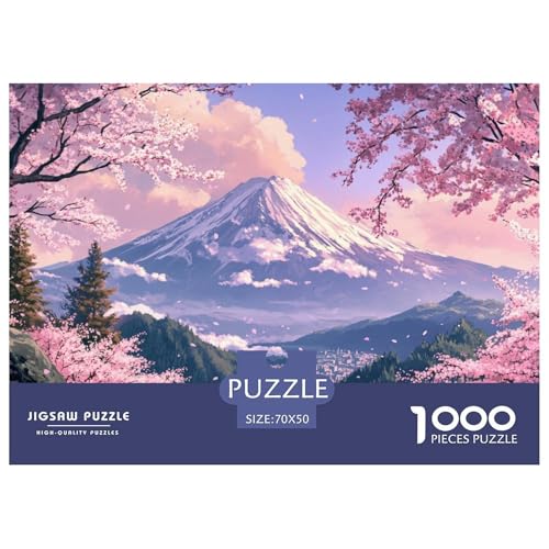 1000-Teile Kirschblüte Pädagogisches Spiel Puzzles Für Erwachsen Lernspiel Premium Quality Geschenke Für Erwachsene Und Kinder Ab 14 Jahren 70x50cm/1000pcs von UJSDVNNJJ