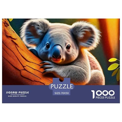 1000-Teile Koala Geschicklichkeitsspiel Koala Puzzles Für Erwachsen Herausforderung Spielzeug Premium Quality Geschenke Für Die Ganze Familie 70x50cm/1000pcs von UJSDVNNJJ
