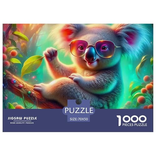 1000 Teile Koala Geschicklichkeitsspiel Koala Puzzles Für Erwachsen Lernspiel Premium Quality Geschenke Für Die Ganze Familie 70x50cm/1000pcs von UJSDVNNJJ