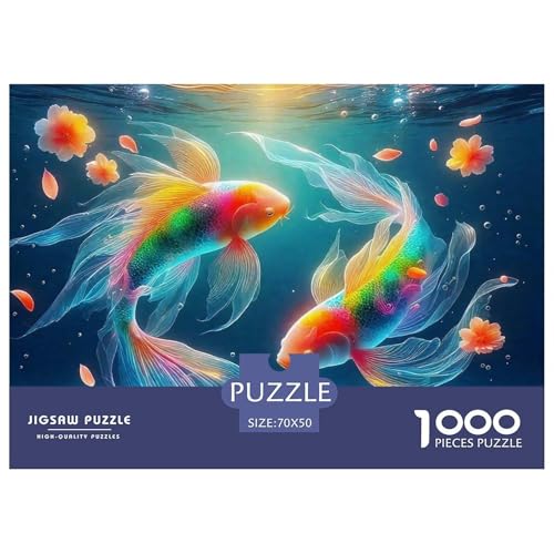 1000 Teile Koi Fisch Geschicklichkeitsspiel Puzzles Für Erwachsen Lernspiel Premium Quality Stress Abbauen Für Die Ganze Familie 70x50cm/1000pcs 1000 Teile Koi Fisch Geschicklichkeitsspiel Puzzles Für Erwachsen Lernspiel Premium Quality Stress Abbauen Für Die Ganze Familie 70x50cm/1000pcs von UJSDVNNJJ