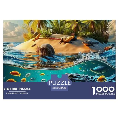 1000-Teile Krokodil Geschicklichkeitsspiel Puzzles Für Erwachsen Herausforderung Spielzeug Premium Quality Geschenke Für Erwachsene Und Kinder Ab 14 Jahren 38x26cm/1000pcs 1000-Teile Krokodil Geschicklichkeitsspiel Puzzles Für Erwachsen Herausforderung Spielzeug Premium Quality Geschenke Für Erwachsene Und Kinder Ab 14 Jahren 38x26cm/1000pcs von UJSDVNNJJ