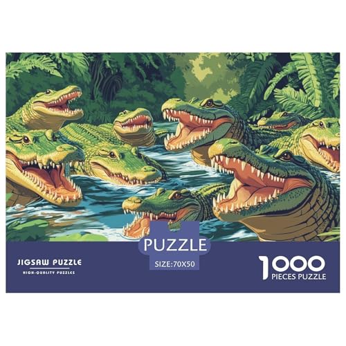 1000 Teile Krokodil Geschicklichkeitsspiel Puzzles Für Erwachsen Lernspiel Premium Quality Stress Abbauen Für Die Ganze Familie 70x50cm/1000pcs 1000 Teile Krokodil Geschicklichkeitsspiel Puzzles Für Erwachsen Lernspiel Premium Quality Stress Abbauen Für Die Ganze Familie 70x50cm/1000pcs von UJSDVNNJJ