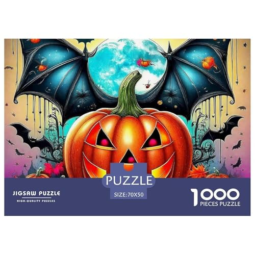 1000-Teile Kürbis Geschicklichkeitsspiel Kürbis Puzzles Für Erwachsen Lernspiel Premium Quality Geschenke Für Die Ganze Familie 70x50cm/1000pcs von UJSDVNNJJ