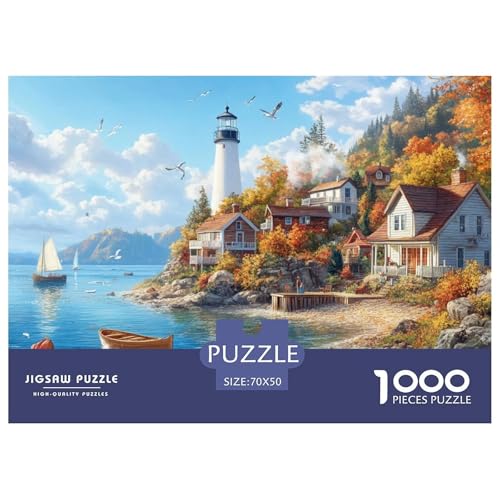 1000-Teile Küstenleuchtturm Geschicklichkeitsspiel Puzzles Für Erwachsen Lernspiel Premium Quality Stress Abbauen Für Die Ganze Familie 70x50cm/1000pcs 1000-Teile Küstenleuchtturm Geschicklichkeitsspiel Puzzles Für Erwachsen Lernspiel Premium Quality Stress Abbauen Für Die Ganze Familie 70x50cm/1000pcs von UJSDVNNJJ