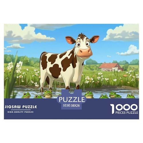 1000-Teile Kuh Pädagogisches Spiel Puzzles Für Erwachsen Herausforderung Spielzeug Premium Quality Stress Abbauen Für Erwachsene Und Kinder Ab 14 Jahren 38x26cm/1000pcs 1000-Teile Kuh Pädagogisches Spiel Puzzles Für Erwachsen Herausforderung Spielzeug Premium Quality Stress Abbauen Für Erwachsene Und Kinder Ab 14 Jahren 38x26cm/1000pcs von UJSDVNNJJ