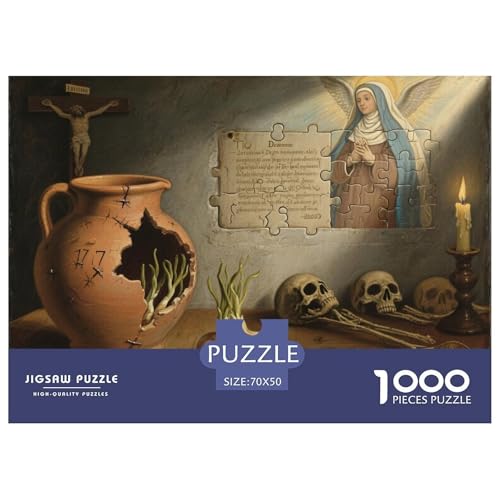 1000-Teile Kunstklassiker Geschicklichkeitsspiel Kunstklassiker Puzzles Für Erwachsen Lernspiel Premium Quality Geschenke Für Die Ganze Familie 70x50cm/1000pcs von UJSDVNNJJ