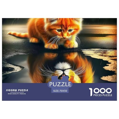 1000 Teile Löwen Geschicklichkeitsspiel Puzzles Für Erwachsen Herausforderung Spielzeug Premium Quality Geschenke Für Die Ganze Familie 70x50cm/1000pcs von UJSDVNNJJ