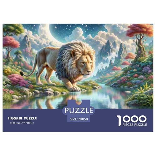 1000-Teile Löwen Geschicklichkeitsspiel Puzzles Für Erwachsen Lernspiel Premium Quality Geschenke Für Die Ganze Familie 70x50cm/1000pcs 1000-Teile Löwen Geschicklichkeitsspiel Puzzles Für Erwachsen Lernspiel Premium Quality Geschenke Für Die Ganze Familie 70x50cm/1000pcs von UJSDVNNJJ